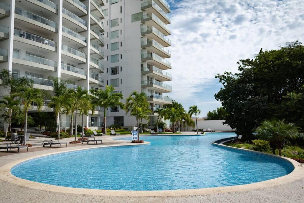 M3 Lujoso Y Comodo Departamento Con Playa 2 Piscinas Cancha De Tenis Jacuzzi Seguridad 24 Horas Manta Exteriör bild